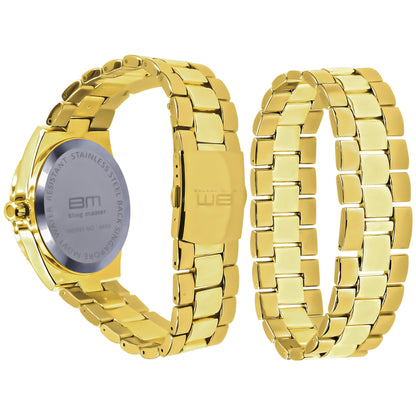 Moonbeam CZ Stone Watch & Bracelet Set