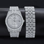 Bling Master CZ Stone Watch & Bracelet Set
