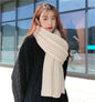 Striped Knit Cashmere Scarf