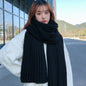 Striped Knit Cashmere Scarf