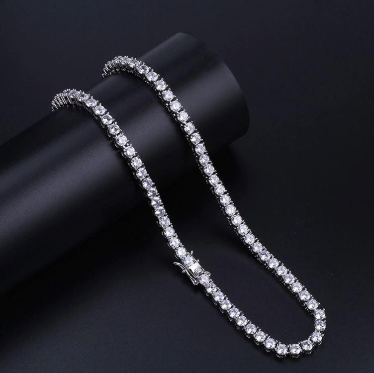 Sparkle 3MM 925 Silver CZ Tennis Choker