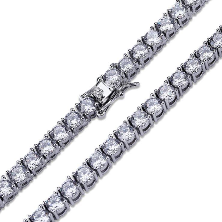 Sparkle 3MM 925 Silver CZ Tennis Choker