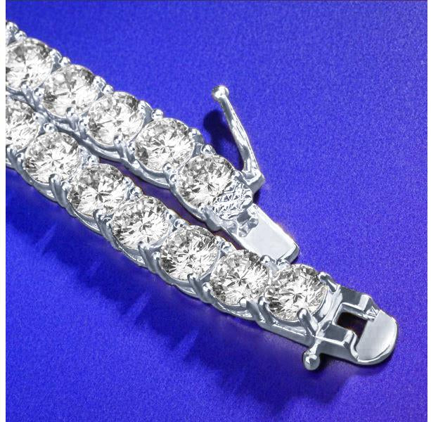 4MM CZ Tennis Chain Necklace | Brass Prong Set | 16"-30"