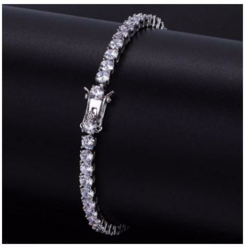 Sparkle 4MM 925 Silver CZ Tennis Bracelet