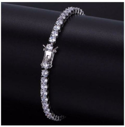 Sparkle 4MM 925 Silver CZ Tennis Bracelet