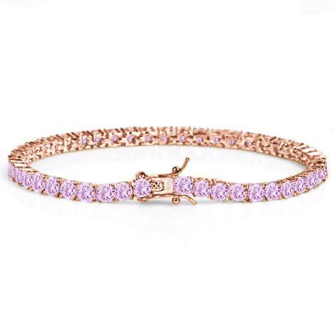Rock 4MM CZ Tennis Bracelet | Brass