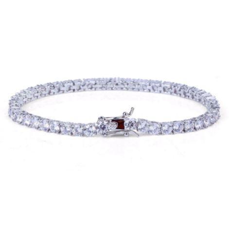 Sparkle 4MM 925 Silver CZ Tennis Bracelet