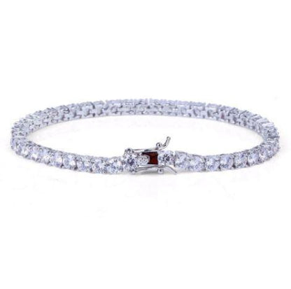 Sparkle 4MM 925 Silver CZ Tennis Bracelet