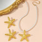 Boho Starfish Pendant Choker
