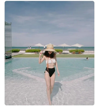 Belt Strap Wide Brim Straw Panama Sun Hat