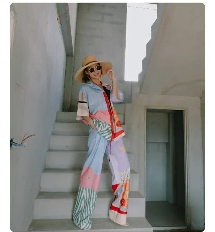 Belt Strap Wide Brim Straw Panama Sun Hat