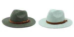 Oversized Panama Jazz Trilby Straw Sun Hat