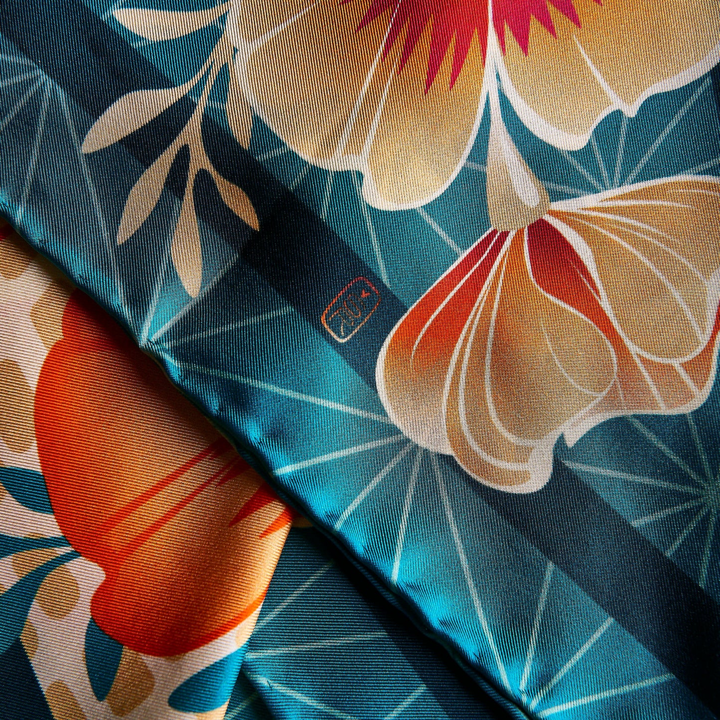 Desert Poppy Silk Scarf - Statement Size
