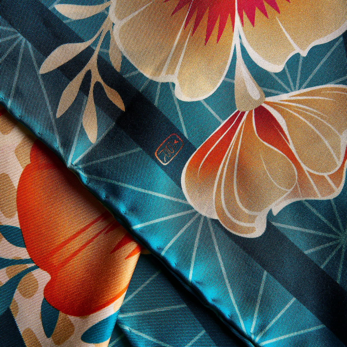 Desert Poppy Silk Scarf - Classic Size