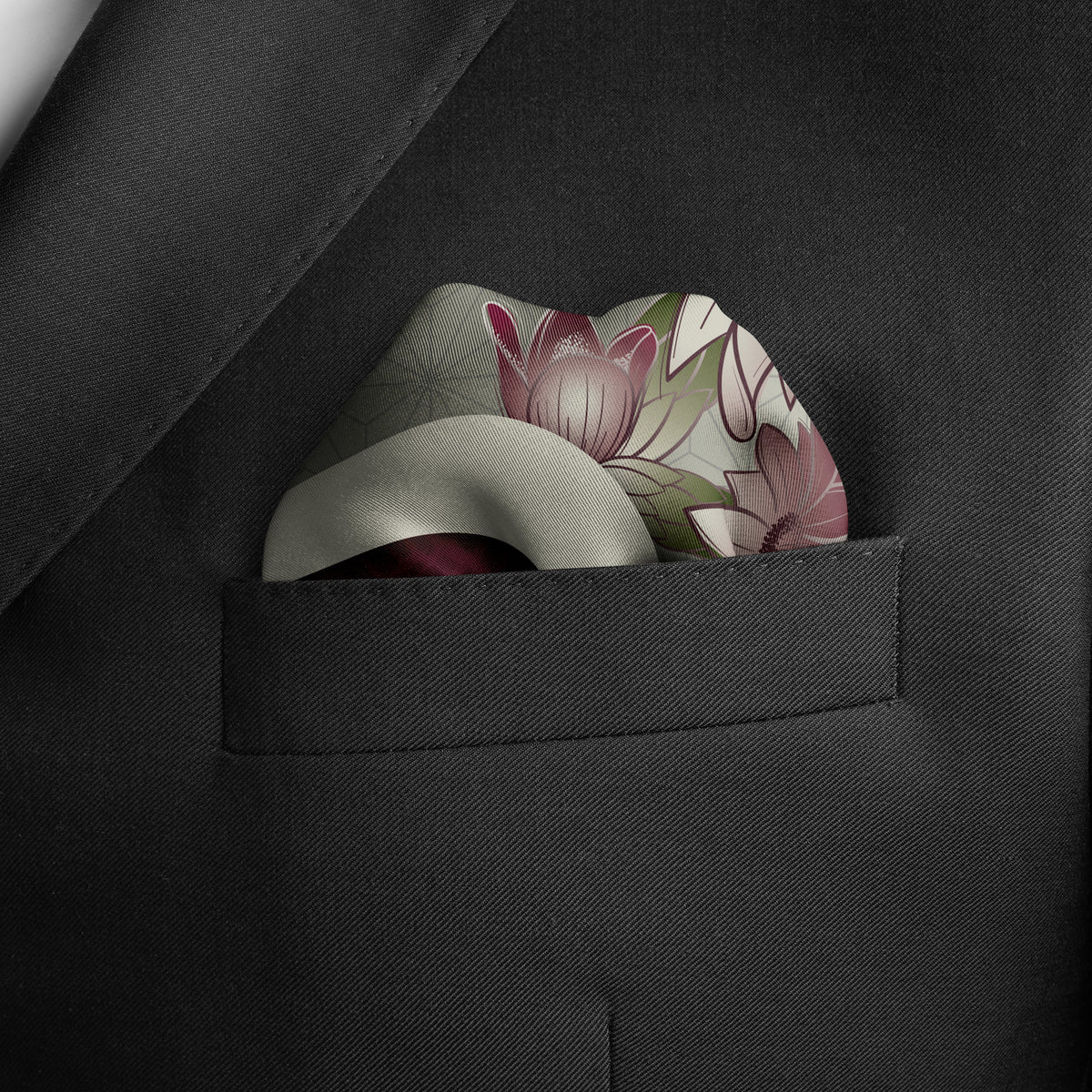 Men's Silk Pocket Square - Saguaro Blossom
