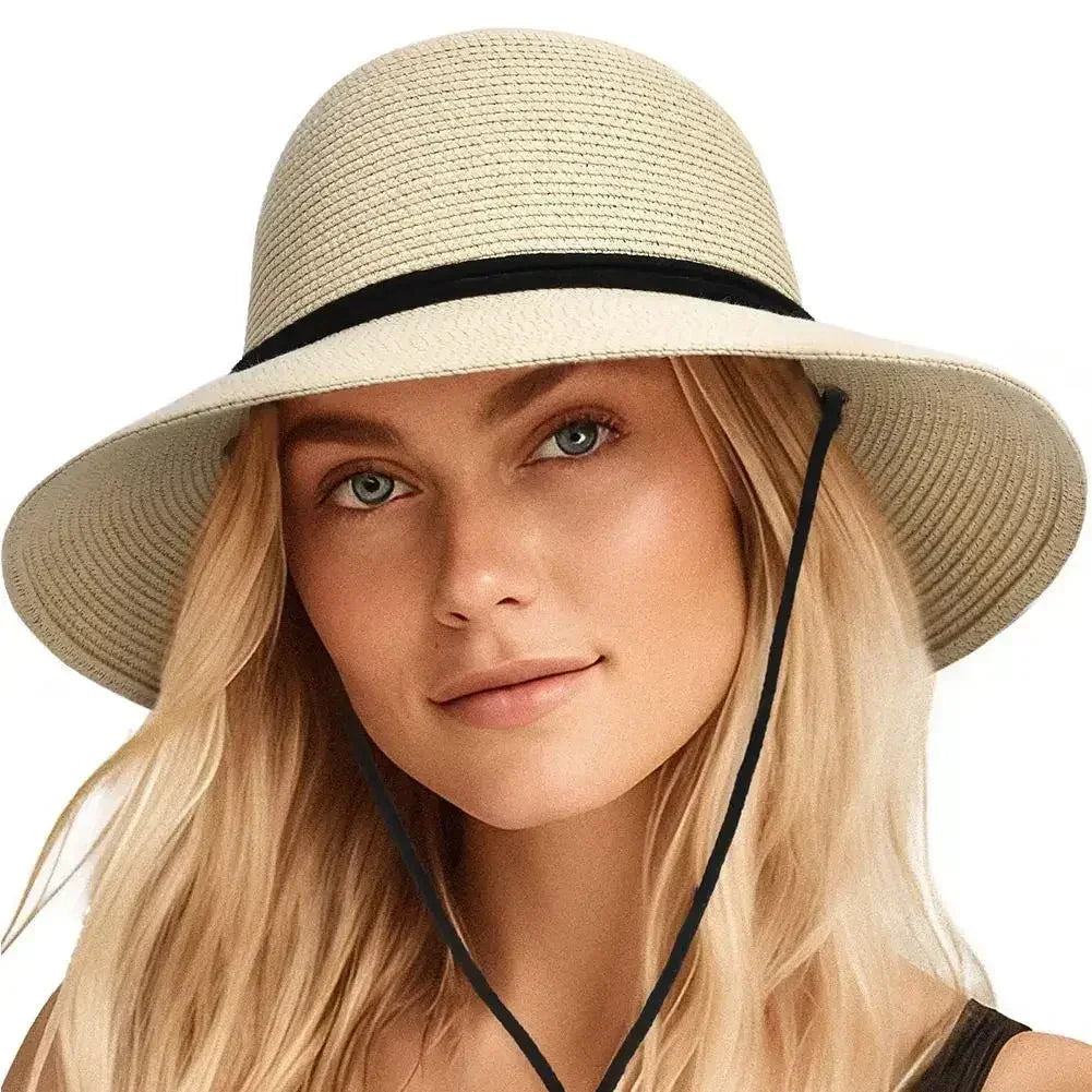 Korean Dome Basin Breathable Straw Sun Hat