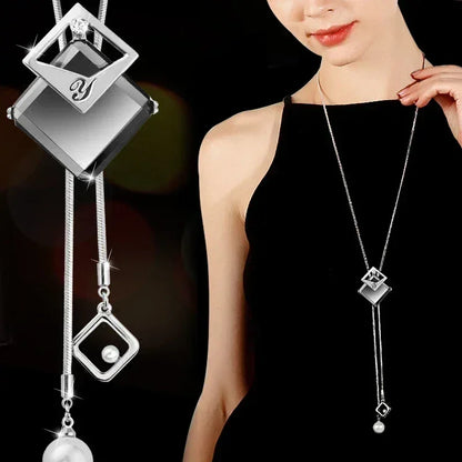 Gray Crystal Choker Necklace