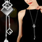 Gray Crystal Choker Necklace