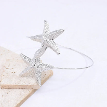 Gold Starfish Cuff Bracelet