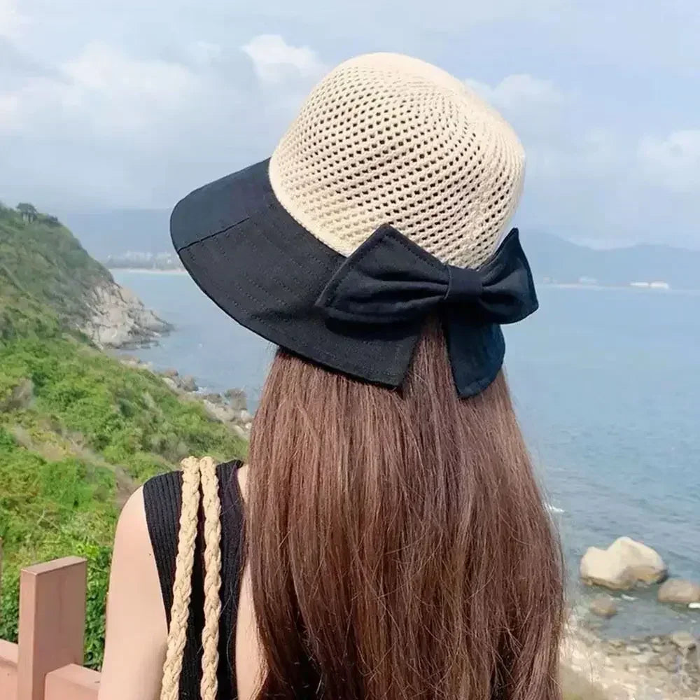 Foldable Wide Brim Bucket Hat | Ponytail Friendly