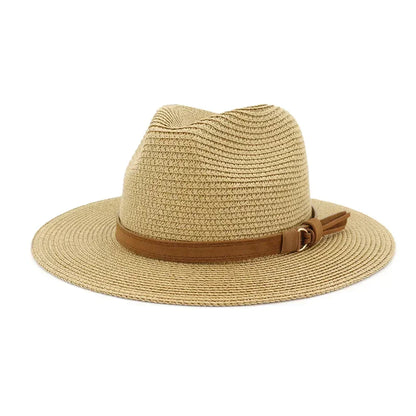 Oversized Panama Jazz Trilby Straw Sun Hat