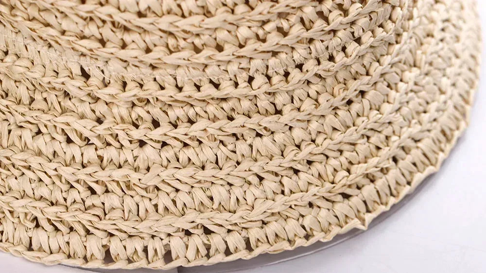 Straw Bucket Sun Hat | UV Protection