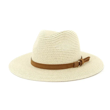 Oversized Panama Jazz Trilby Straw Sun Hat