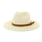 Oversized Panama Jazz Trilby Straw Sun Hat