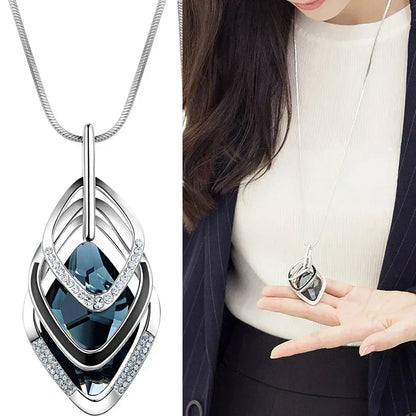 Gray Crystal Choker Necklace