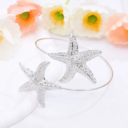 Gold Starfish Cuff Bracelet