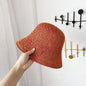 Korean Hollow Knit Crochet Bucket Hat