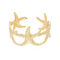 Gold Starfish Cuff Bracelet