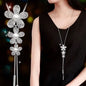 Gray Crystal Choker Necklace