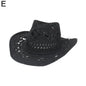 Hand-Woven Western Cowboy Straw Hat