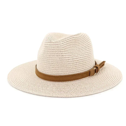 Oversized Panama Jazz Trilby Straw Sun Hat