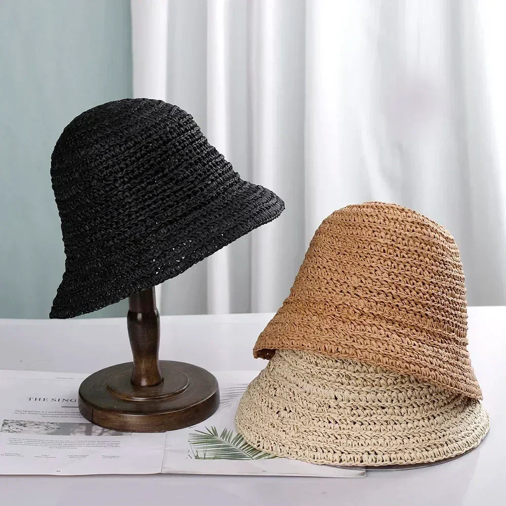 Straw Bucket Sun Hat | UV Protection