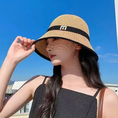 Korean Hollow Knit Crochet Bucket Hat