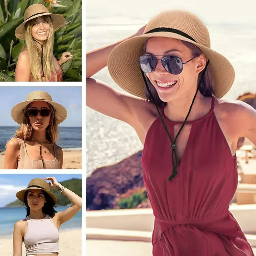 Korean Dome Basin Breathable Straw Sun Hat