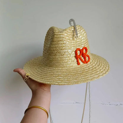 Hepburn Style Wide Brim Straw Sun Hat