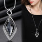 Gray Crystal Choker Necklace