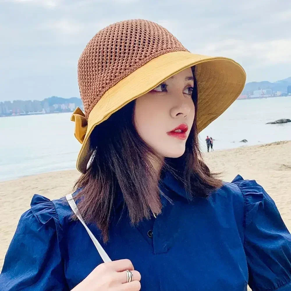 Foldable Wide Brim Bucket Hat | Ponytail Friendly