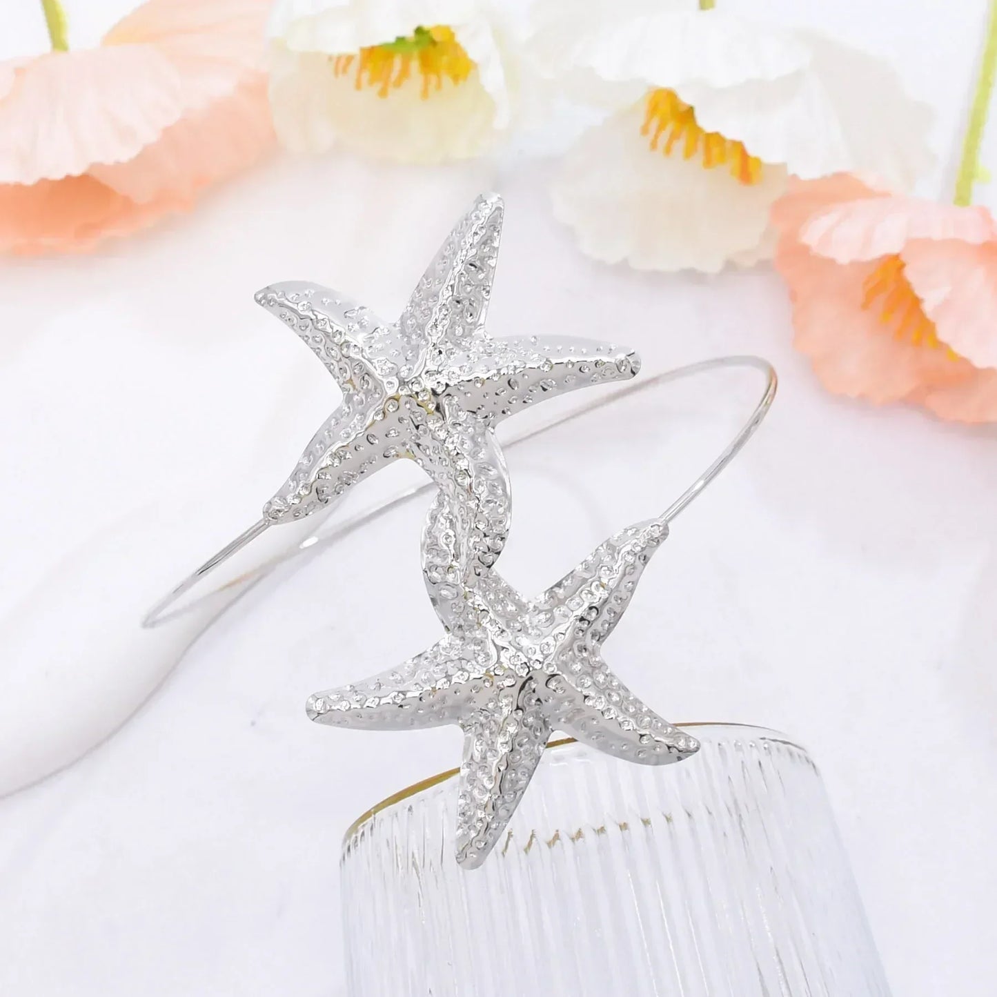 Gold Starfish Cuff Bracelet
