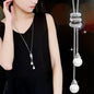 Gray Crystal Choker Necklace