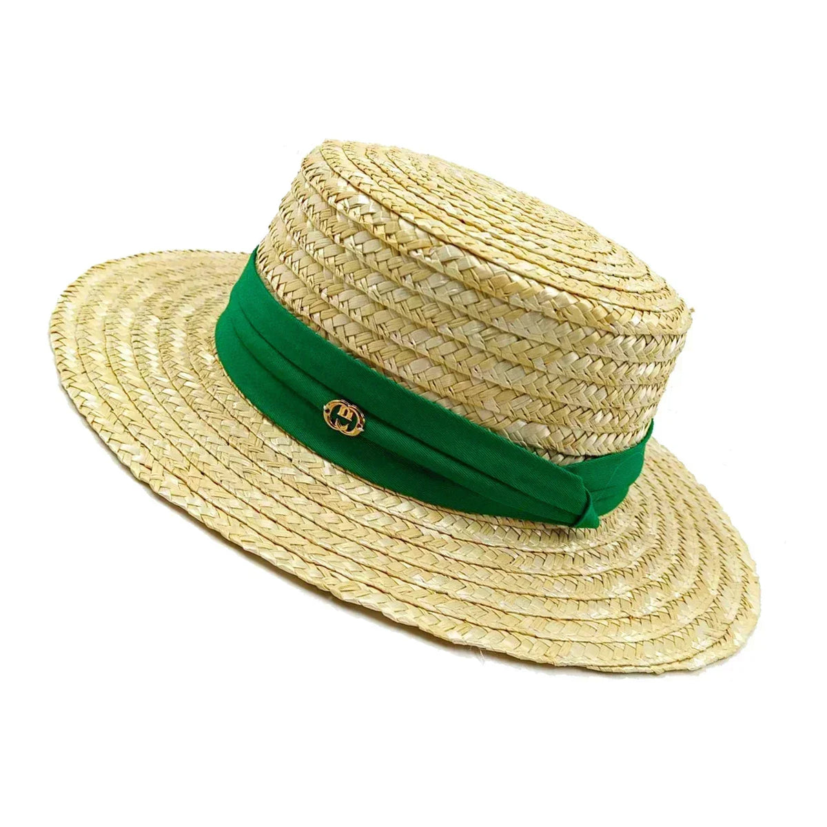 Hepburn Style Wide Brim Straw Sun Hat