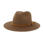 Oversized Panama Jazz Trilby Straw Sun Hat