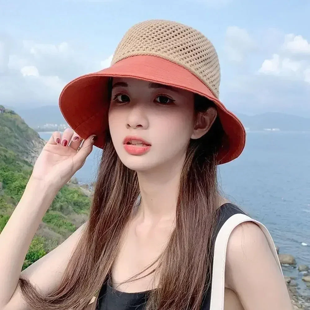 Foldable Wide Brim Bucket Hat | Ponytail Friendly