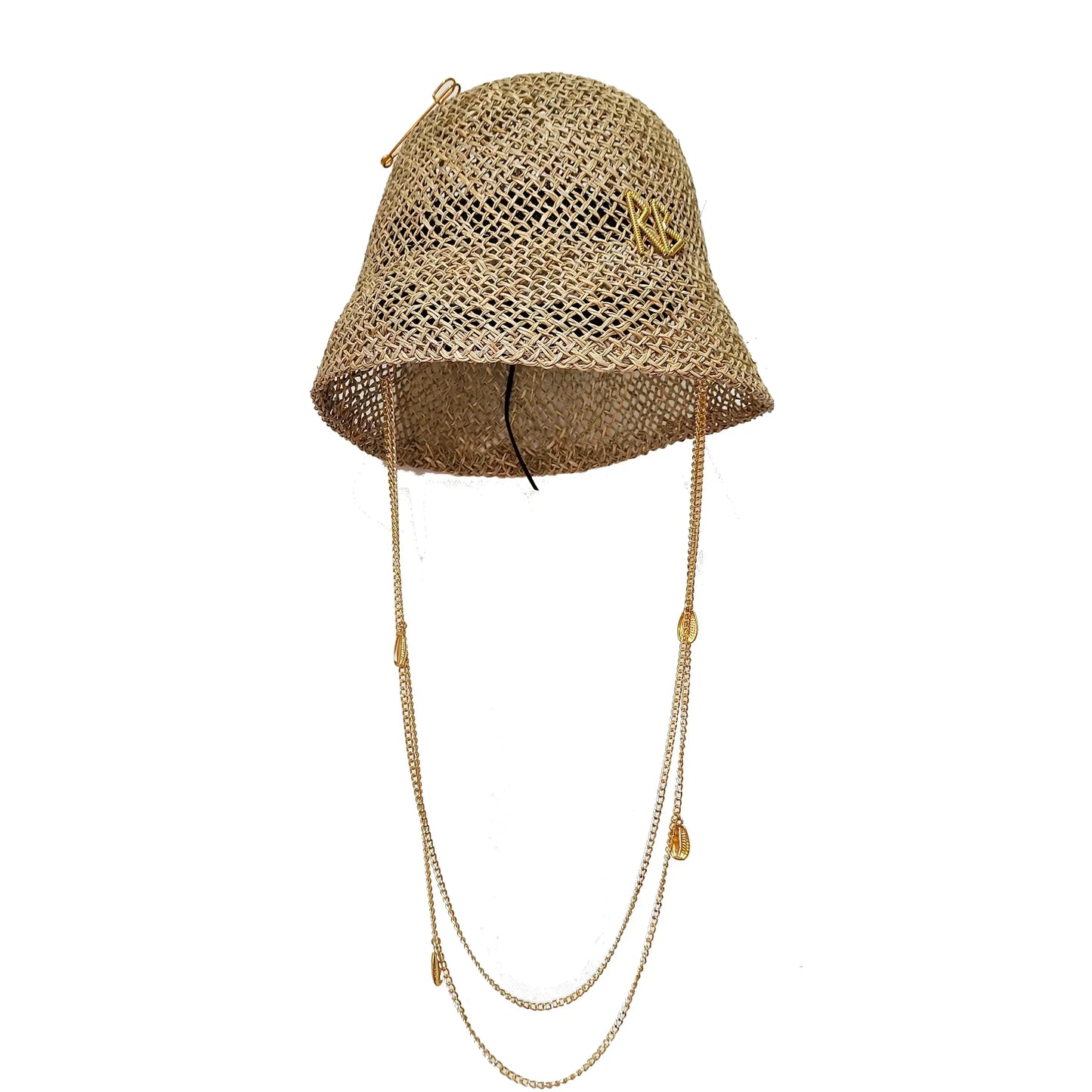 Hepburn Style Wide Brim Straw Sun Hat