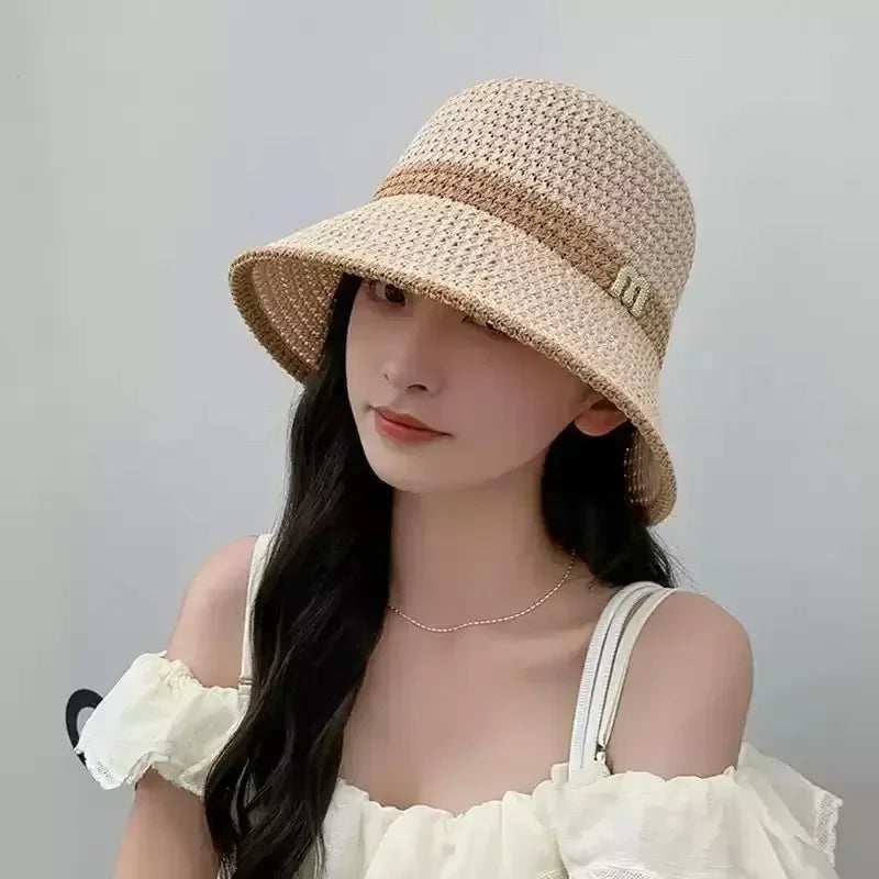 Korean Hollow Knit Crochet Bucket Hat