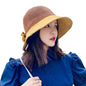 Foldable Wide Brim Bucket Hat | Ponytail Friendly