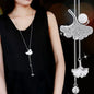 Gray Crystal Choker Necklace